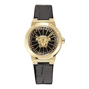 Versace  Medusa Infinite Leather Watch Gold Womens